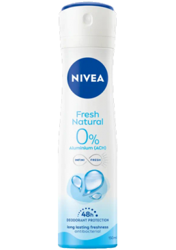 Дезодорант-антиперспирант Nivea Fresh Natural 0% Al, 150 мл