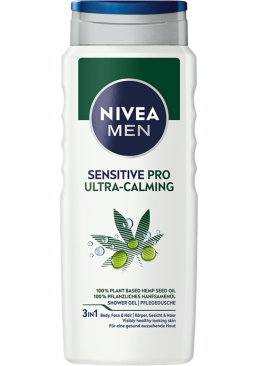 Гель для душу Nivea Men Sensitive Pro Ultra Calming 3in1, 500 мл