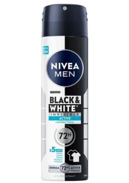 Антиперспирант-спрей NIVEA MEN Black & White Invisible Fresh, 150 мл