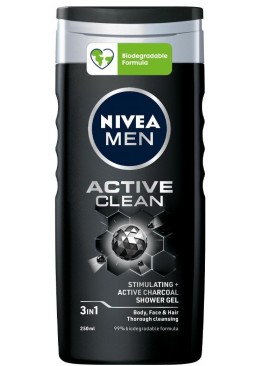 Гель для душу Nivea men Active clean, 250мл