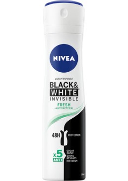 Дезодорант-антиперспирант Nivea Невидимая Защита для черного и белого Fresh, 150 мл