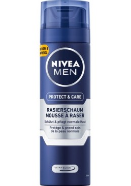 Пена для бритья Nivea Men Protect & Сare,  200 мл 