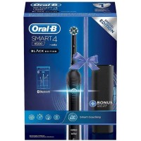 Электрическая зубная щетка Oral-B Smart 4 4500 Black Edition + дорожный кейс (D601.525.3X), 1 шт