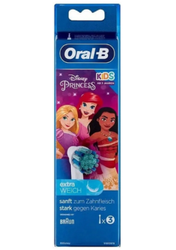 Детские насадки для зубных щеток Oral-B Kids Princess Extra Soft, 3 шт