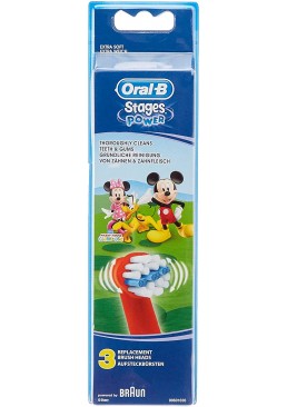 Сменные насадки для зубной щетки Oral-B Kids Disney Mickey Mouse, 3 шт