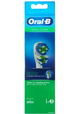 Сменные насадки для зубной щетки Oral-B Dual Clean, 3 шт