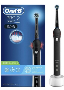Електрична зубна щітка Oral-B PRO2 2000 Cross Action Black Edition (D501.513.2), 1 шт