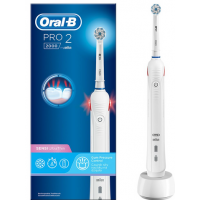 Электрическая зубная щетка Oral-B Pro 2000 Sensi Ultrathin White (D501.513.2), 1 шт