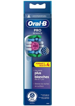 Сменные насадки для зубной щетки Oral-B 3D White, 4 шт