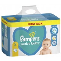 Подгузники Pampers Active Baby Размер 2 (Mini) 4-8 кг, 96 шт