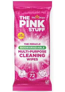 Вологі серветки для прибирання The Pink Stuff Multi-Purpose Cleaning Wipes, 72 шт