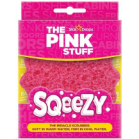 Губка для уборки The Pink Stuff Sqeezy Miracle Scrubber, 1 шт