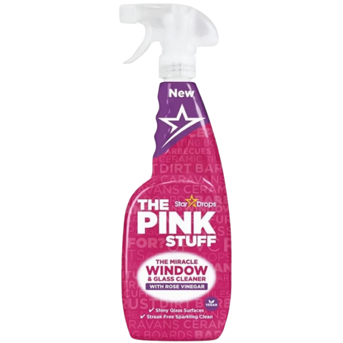 Cпрей для мытья окон Pink Stuff с уксусом, 750 мл - 