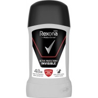Дезодорант-стік Rexona Men Антибактеріальний та Невидимий, 50 мл