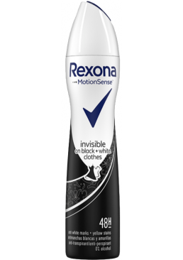 Дезодорант-антиперспирант Rexona Invisible Black + White, 250 мл