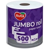 Бумажные полотенца Ruta Jumbo Roll 500 отрывов, 2 слоя