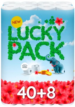 Туалетная бумага Ruta Lucky pack 2 слоя, 48 рулонов