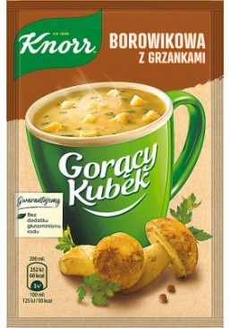 Суп горячая кружка Knorr Белые грибы с гренками, 17 г