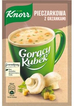 Суп горячая кружка Knorr Шампиньоны с гренками, 17 г