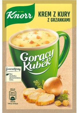 Суп горячая кружка Knorr с курицей и гренками, 17 г