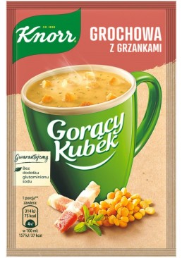 Суп горячая кружка Knorr Горох с гренками, 17 г