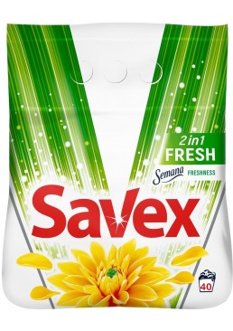 Стиральный порошок Savex Fresh Universal 2in1, 2 кг (20 стирок)
