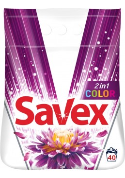 Стиральный порошок Savex Color 2in1, 4 кг (40 стирок)