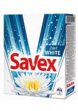 Стиральный порошок Savex White 2in1, 300 г (3 стирки)