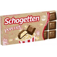 Шоколад молочний Schogetten Popcorn, 100 г 