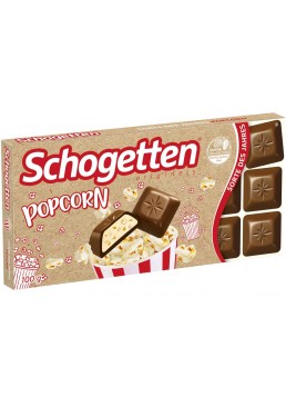 Шоколад молочный Schogetten Popcorn, 100 г 