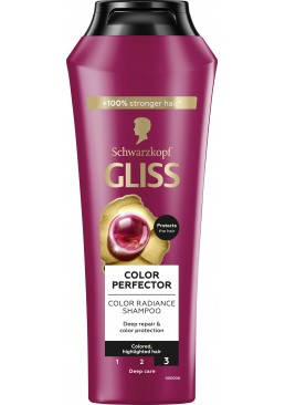 Шампунь GLISS Color Perfector для окрашенных и мелированных волос, 400 мл