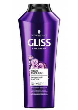 Зміцнюючий шампунь GLISS Fiber Therapy для виснаженого волосся після фарбування та стайлінгу, 400 мл