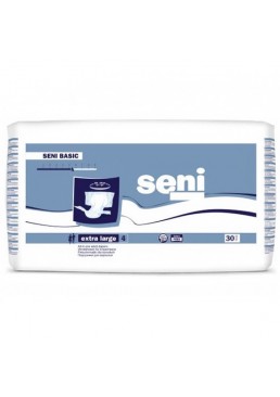 Підгузки для дорослих Seni Basic, розмір Extra Large (130-170 см), 5.5 крапель, 30 шт