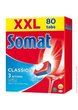 Таблетки для посудомоечной машины Somat Classic, 80 шт 