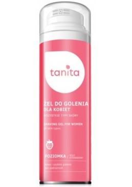 Гель для бритья с экстрактом клубники Tanita Body Care Shave Gel For Woman Strawberry, 200 мл