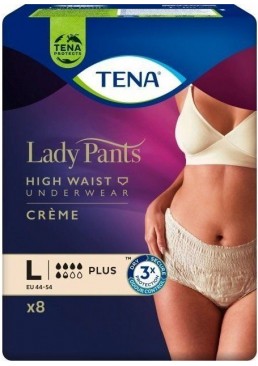 Урологические трусы Tena Lady Pants Plus размер L Creme, 8шт