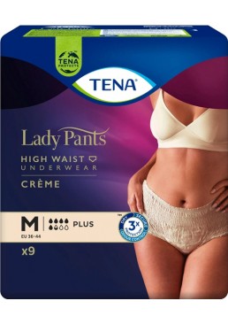 Урологические трусы Tena Lady Pants Plus размер M Creme, 9 шт 
