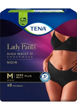Урологические трусы Tena Lady Pants Plus размер M Black, 9 шт 