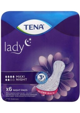 Урологические прокладки Tena Lady Maxi Night, 6 шт