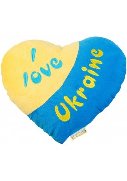 Подушка Tigres Я люблю Украину 26х32х10 см