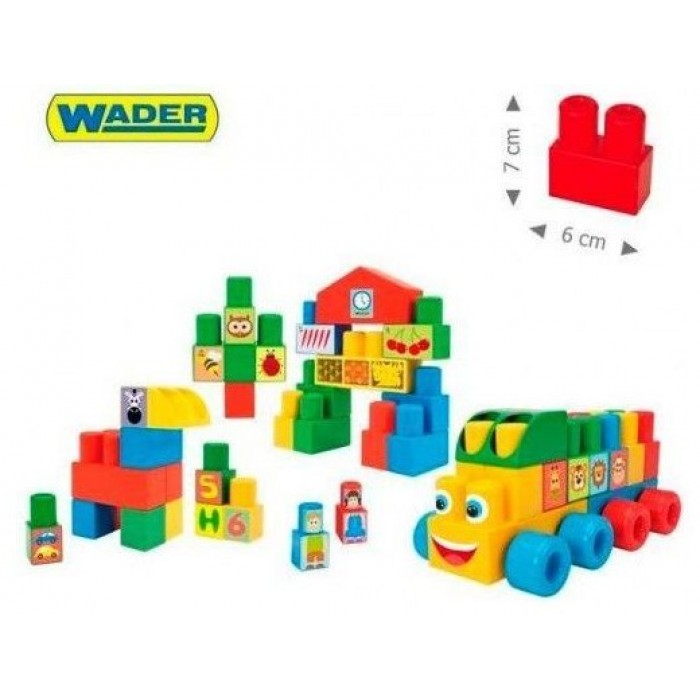 Конструктор для малюків Wader, 33 елементи (415812) - 