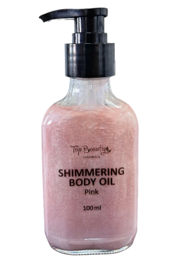 Мерцающее масло для тела Top Beauty Shimmering Body Oil Pink, 100 мл