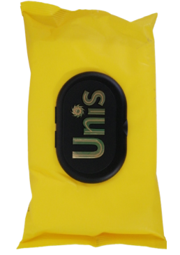 Серветки вологі Unis Perfume Yellow антибактеріальні , 25 шт