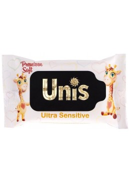 Вологі серветки дитячі Unis Ultra Sensitive без запаху, 15шт