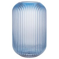 Ваза скляна Azure blue глибокий синій 420-139, 28 см