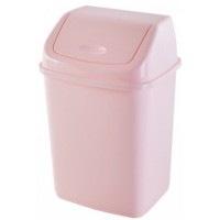 Відро для сміття Домік  рожеве, 5 л 