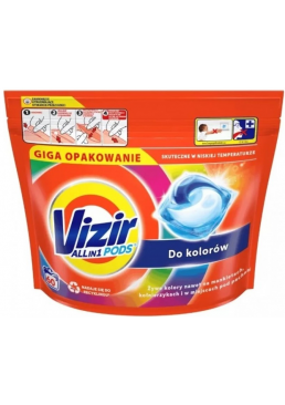 Капсулы для стирки Vizir Color для цветного белья, 60 шт
