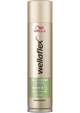 Лак для волос Wella Wellaflex Silk finish & Hold 5 Ultra Strong Hold, 250 мл