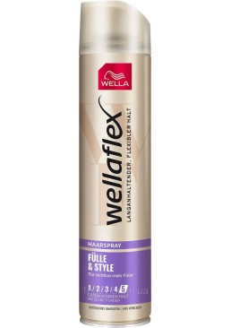 Лак для волос Wellaflex Fulle and Style 5, 250 мл