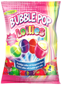 Леденцы Woogie Lollipops, 144 г
